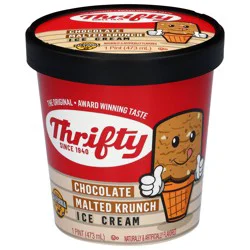 Thrifty Chocolate Malted Krunch Ice Cream 1 pt