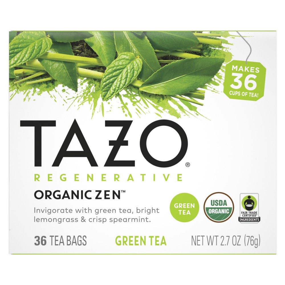 slide 1 of 2, Tazo Organic Zen Green Tea Bags, 36 ct