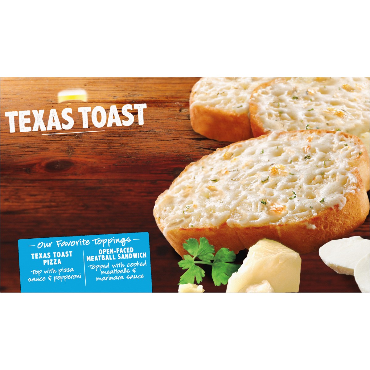 slide 5 of 9, Pepperidge Farm Texas Toast Frozen Mozzarella & Monterey Jack Bread, 6 Slices, 9.5 oz. Box, 9.5 oz