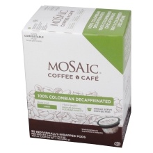 slide 1 of 1, Mosaic Coffee Coffee Colomb Decaf Ssv Mosac - 20 ct, 20 ct