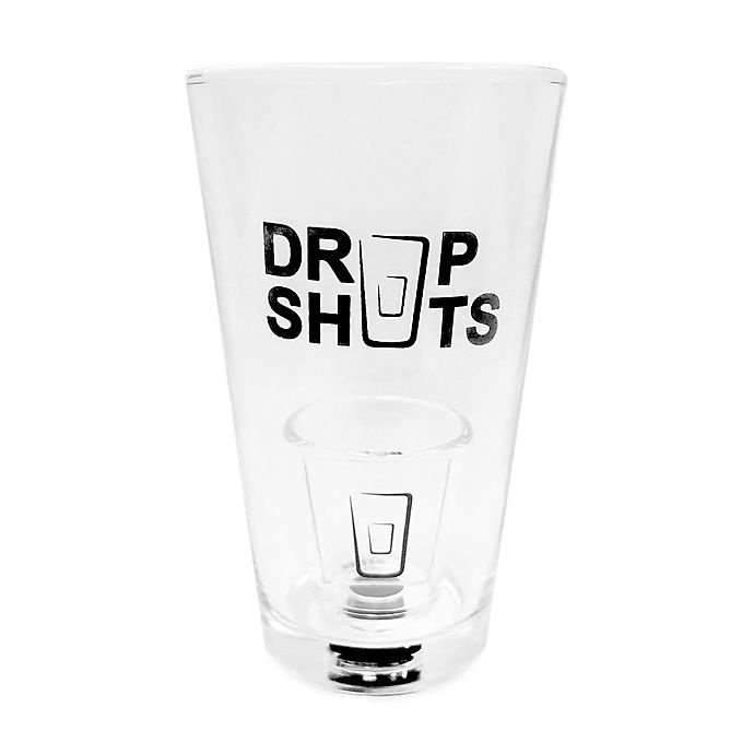 slide 1 of 3, Brookstone Drop Shots Pint Glass Set, 4 ct