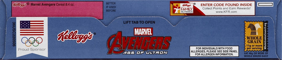 slide 2 of 6, Kellogg's Marvel Avengers Age of Ultron Cereal, 8.4 oz