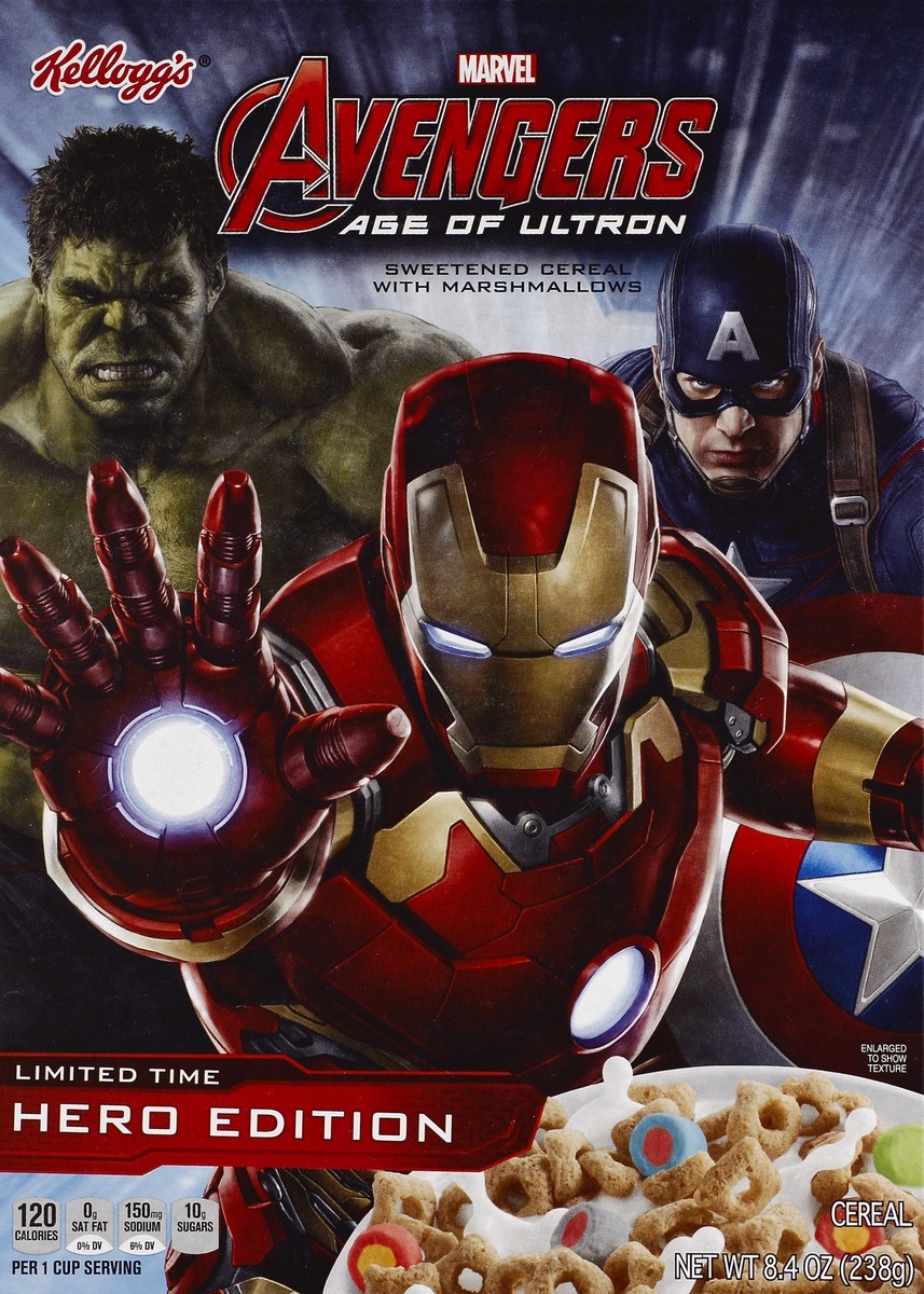 slide 5 of 6, Kellogg's Marvel Avengers Age of Ultron Cereal, 8.4 oz