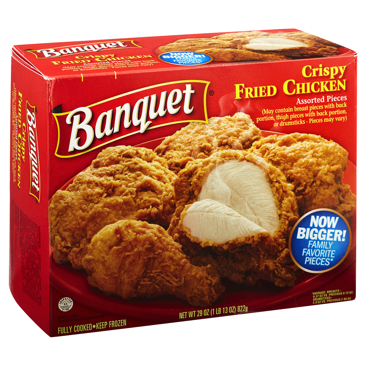 slide 7 of 8, Banquet Original Fried Chicken Box, 28 oz