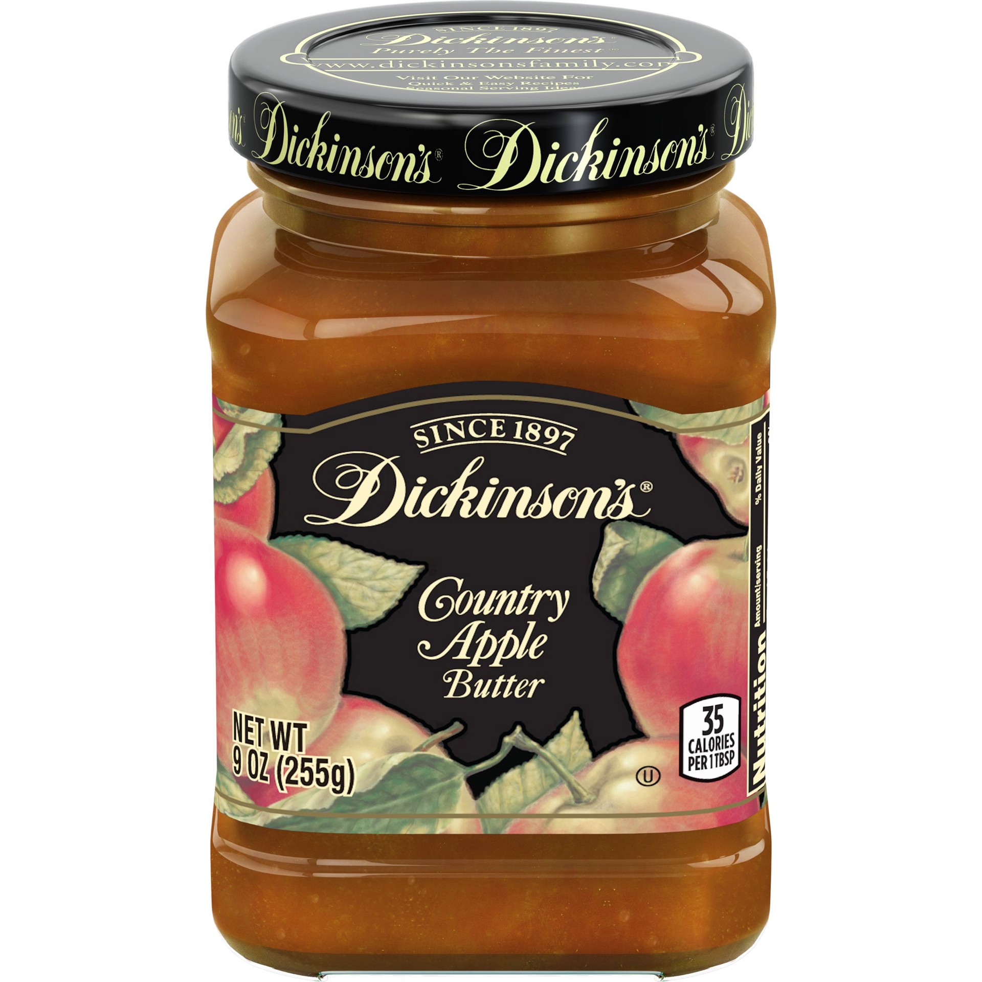 slide 1 of 4, Dickinson's Country Apple Butter, 9 oz