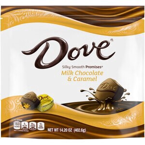 slide 1 of 1, Dove Promises Milk Chocolate & Caramel Candy - 12.67 Oz Large Bag, 12.67 oz