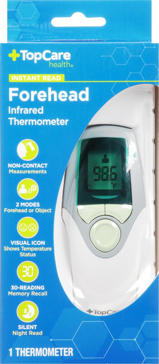 slide 12 of 13, TopCare Health Forehead Infrared Thermometer 1 ea, 1 ct