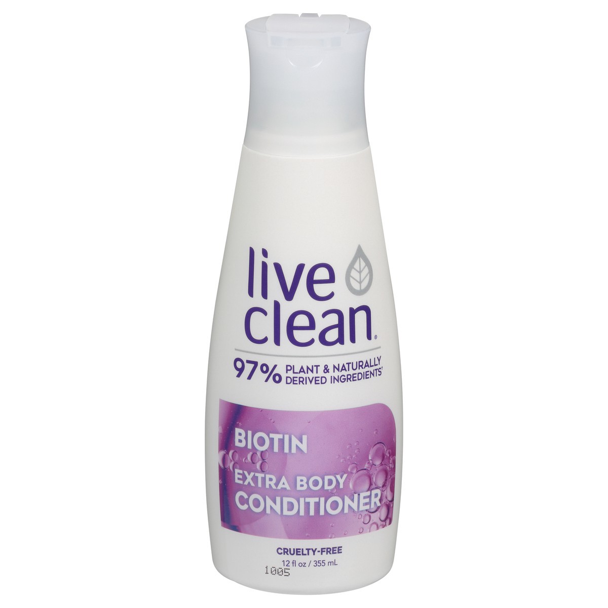 slide 7 of 11, Live Clean Biotin Extra Body Conditioner 12 fl. oz. Squeeze Bottle, 12 fl oz