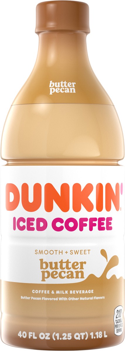 slide 8 of 11, DUNKIN' Dunkin Iced Coffee Butter Pecan - 40 fl oz, 40 fl oz