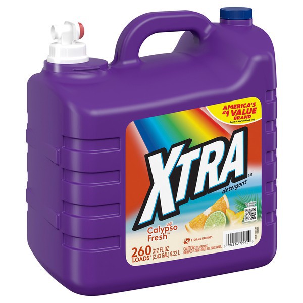 slide 1 of 1, XTRA Calypso Fresh, 260 Loads Liquid Laundry Detergent, 312 fl oz, 312 fl oz
