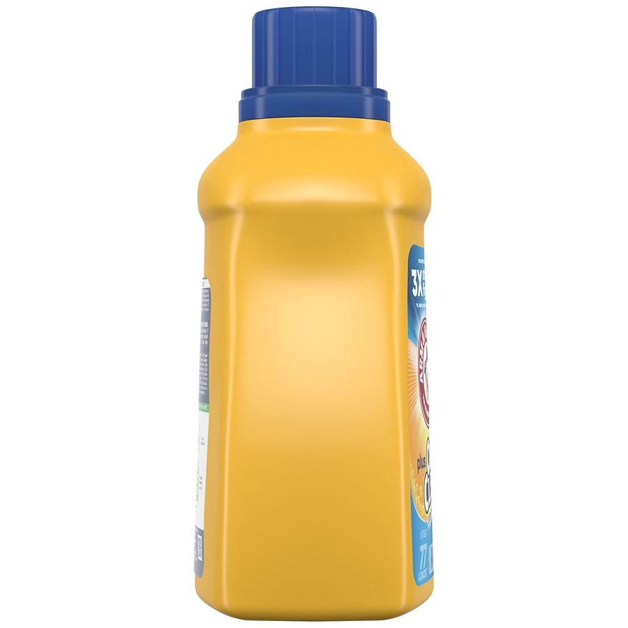slide 5 of 5, ARM & HAMMER Plus OxiClean Fresh Scent, 77 Loads Liquid Laundry Detergent, 100.5 Fl oz, 100.5 fl oz