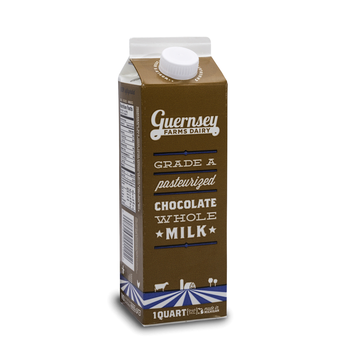 slide 1 of 1, Guernsey Farms Dairy Chocolate Milk, 32 oz