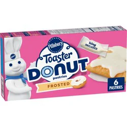 Pillsbury Toaster Donut Pastries, Frosted Frozen Pastries, 6 Count, 9.5 oz
