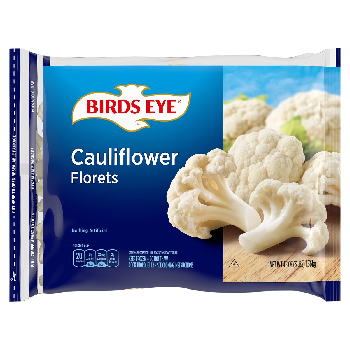slide 1 of 5, Birds Eye Florets Cauliflower 48 oz, 48 oz