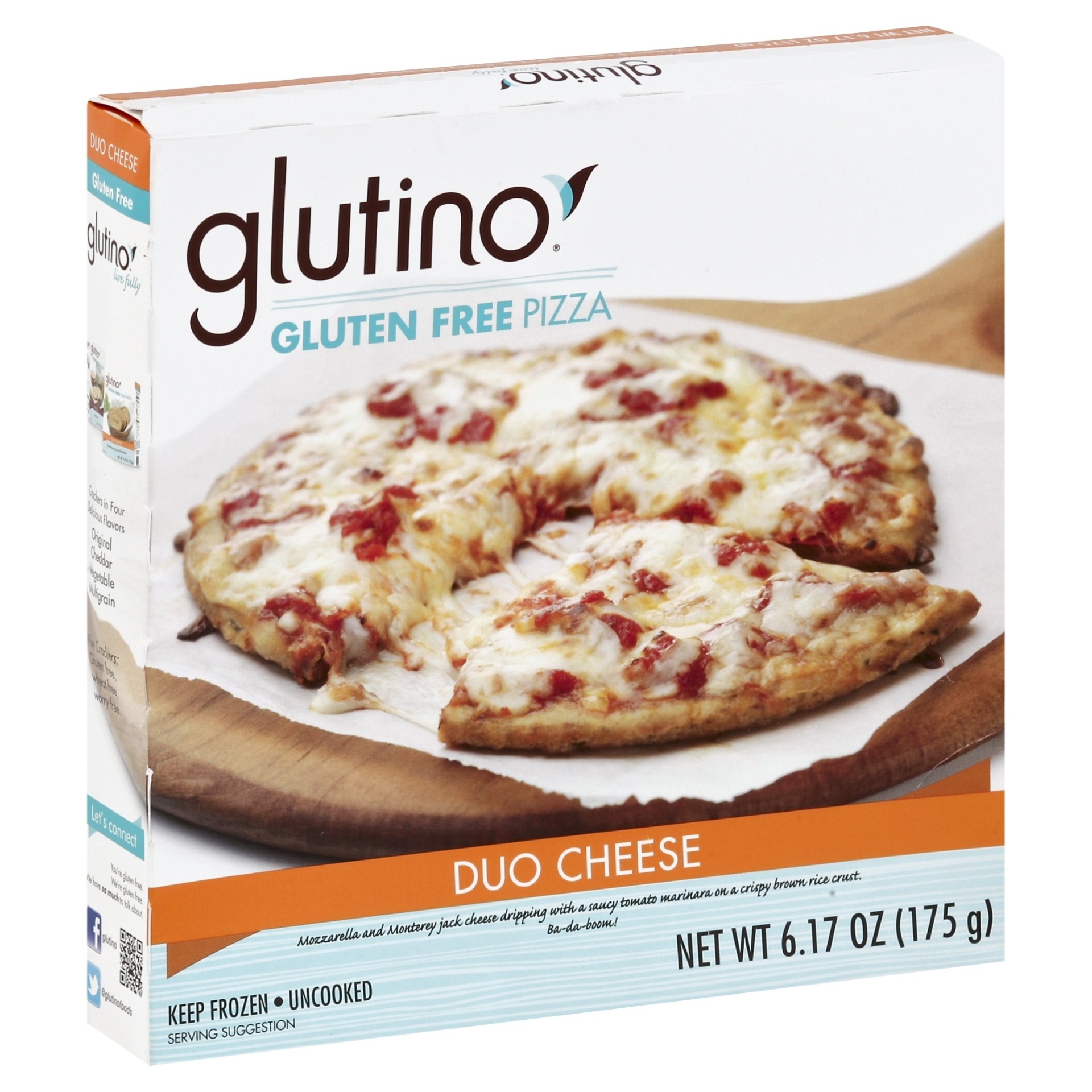 slide 1 of 4, Glutino Gluten Free Duo Cheese Pizza, 6.2 oz