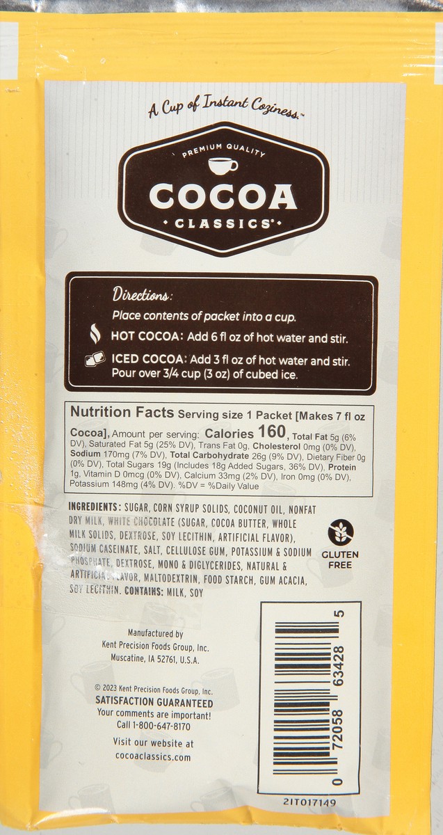 slide 3 of 13, Cocoa Classics Arctic White Cocoa Mix Packet, 1.25 oz