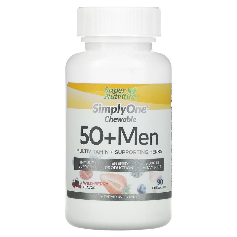 slide 1 of 1, SuperNutrition SimplyOne 50+ Men, 90 ct