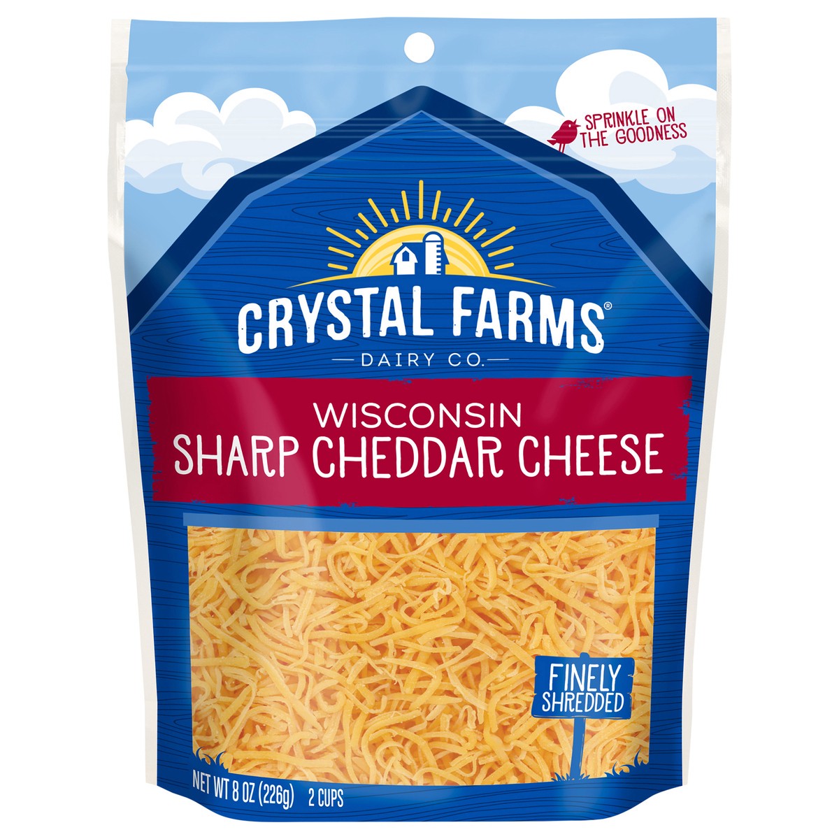 slide 1 of 6, Crystal Farms Cheese, 8 oz