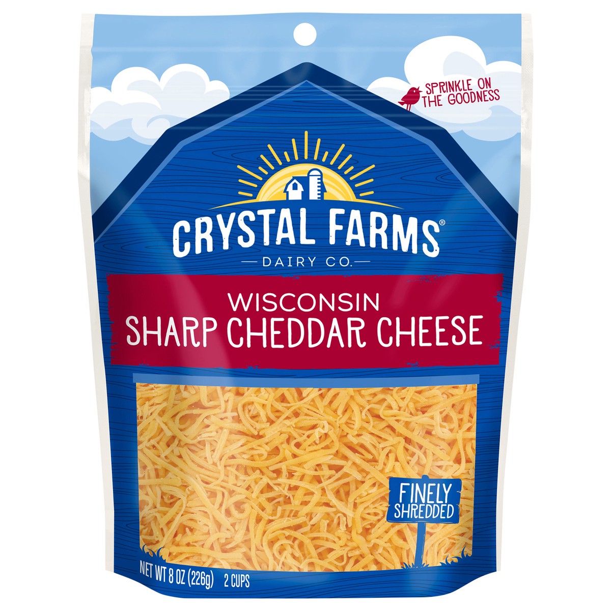 slide 1 of 6, Crystal Farms Cheese, 8 oz