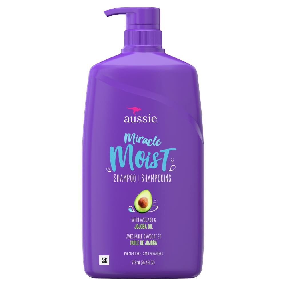 slide 1 of 1, Aussie Miracle Moist Avocado Australian Jojoba Oil Shampoo, 26.2 fl oz