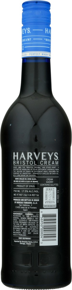 slide 2 of 9, Harvey's The Bristol Cream Solera Sherry 750 ml, 750 ml