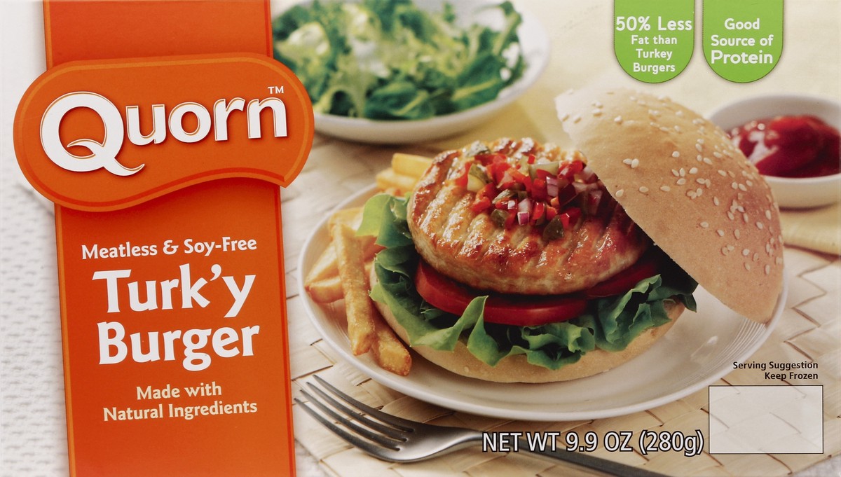 slide 4 of 4, Quorn Turk'y Burger 9.9 oz, 9.9 oz