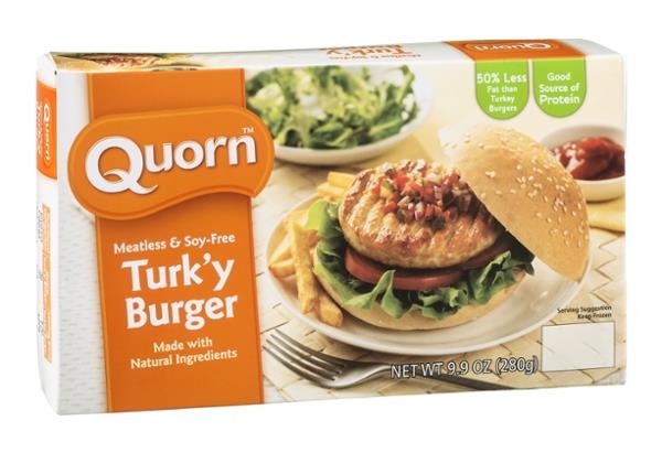 slide 1 of 4, Quorn Turk'y Burger 9.9 oz, 9.9 oz