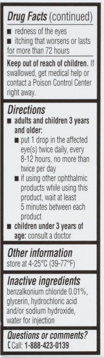 slide 2 of 9, Topcare Eye Drops Allergy Relief, 5 ml
