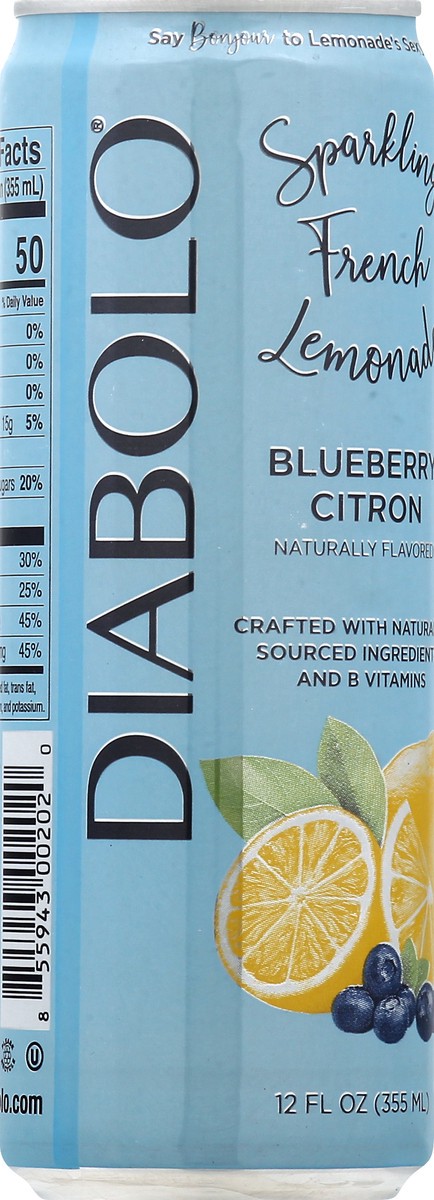 slide 5 of 9, DIABOLO Blueberry Citron Sparkling 12 oz, 16 oz