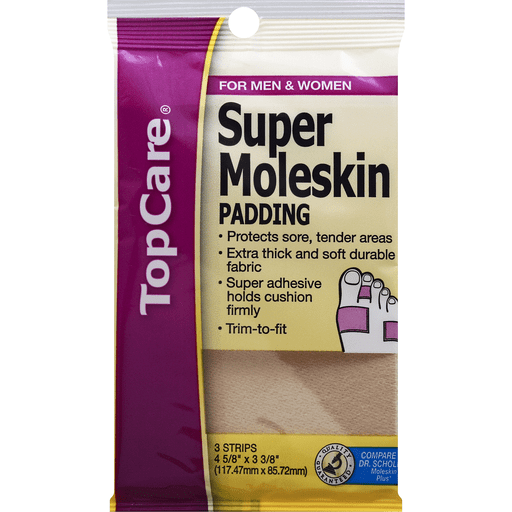 slide 2 of 3, TopCare Super Moleskin Padding, 3 ct