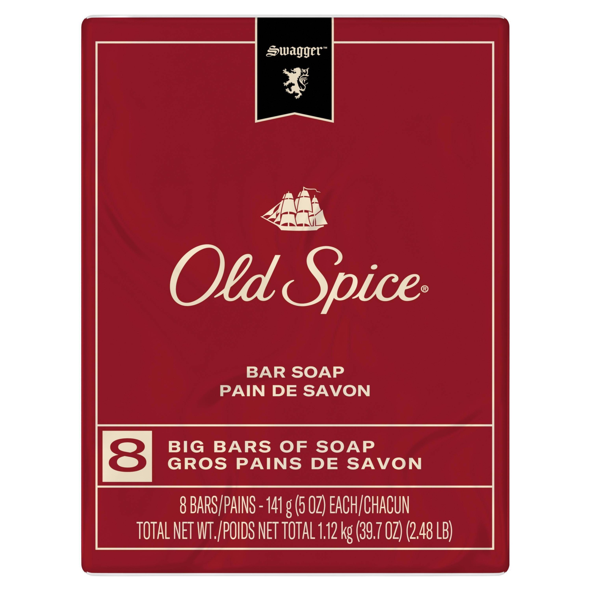 slide 1 of 1, Old Spice Red Collection Swagger Men's Bar Soap, 4.46 oz