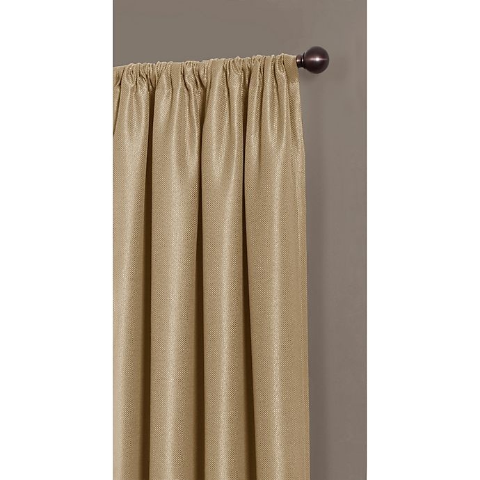 slide 3 of 4, Maytex Emery Rod Pocket Insulated 100% Blackout Window Curtain Panel - Maize, 84 in