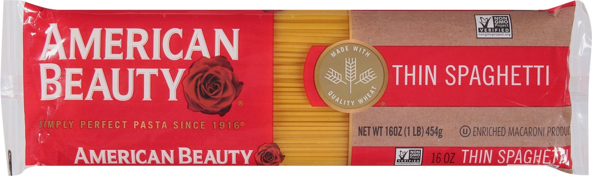 slide 5 of 9, American Beauty Thin Spaghetti, 16 oz