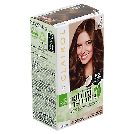 slide 1 of 1, Clairol Natural Instincts Hair Color Non-Permanent Light Brown 13 - Each, 1 ct