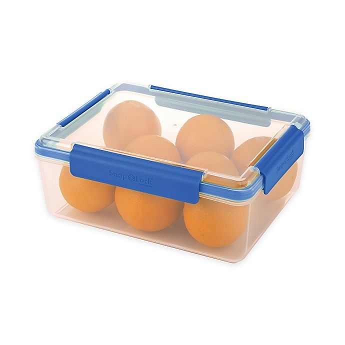 slide 1 of 2, Progressive SnapLock 20-Cup Rectangular Food Container - Blue, 1 ct