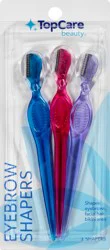 TopCare Eyebrow Razors, 3 ea