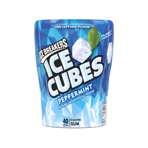 slide 1 of 1, Ice Breakers Ice Cubes Peppermint, 1 ct