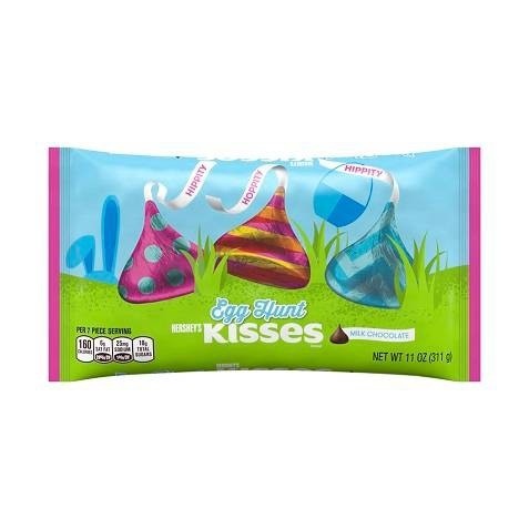 slide 1 of 5, HERSHEY'S Hershey&#39;s Kisses Easter Egg Hunt Bag, 11 oz