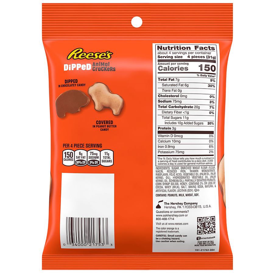 slide 5 of 5, Reese's Dipped Animal Crackers 4.25 oz, 4.25 oz
