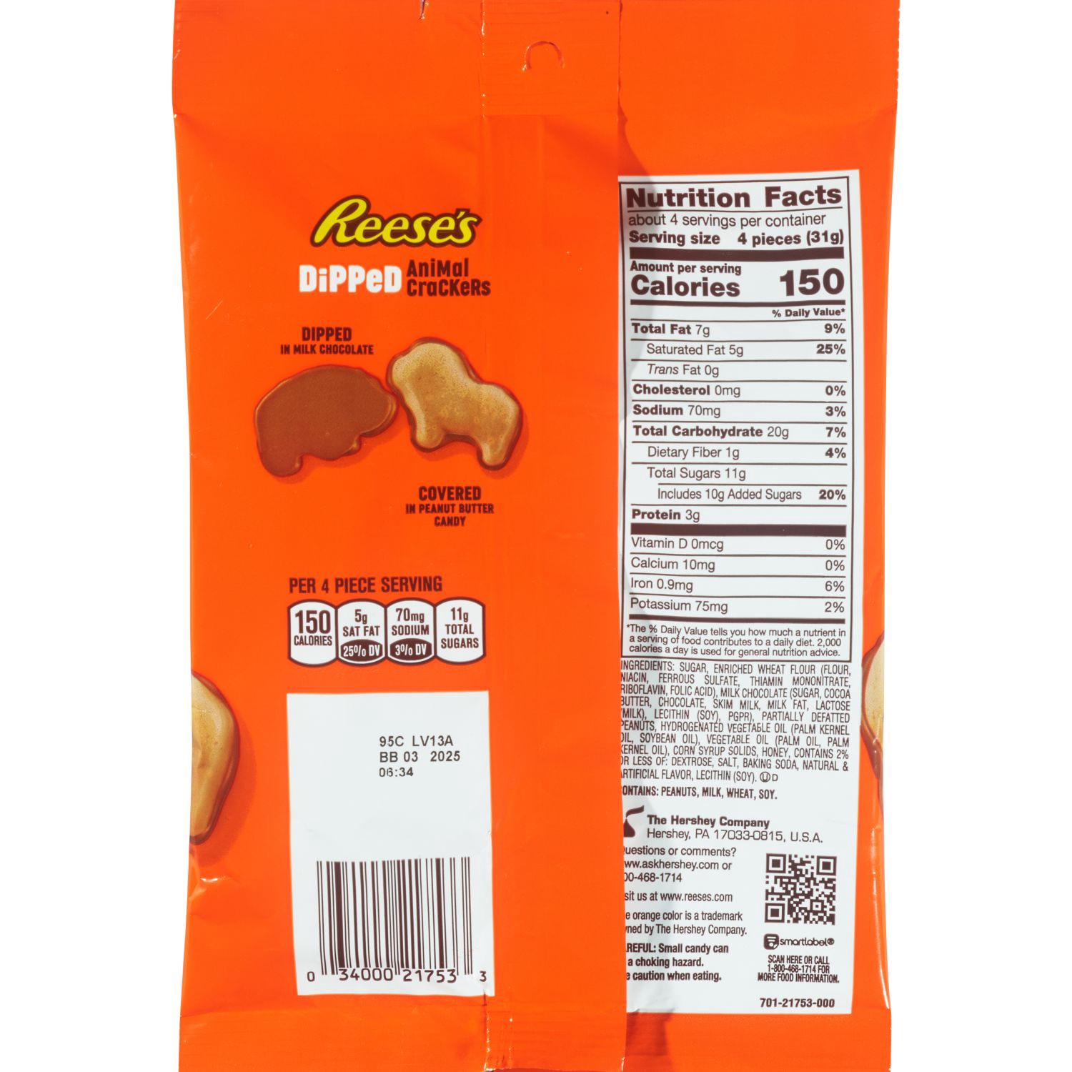 slide 2 of 3, Reese's Dipped Animal Crackers 4.25 oz, 4.25 oz