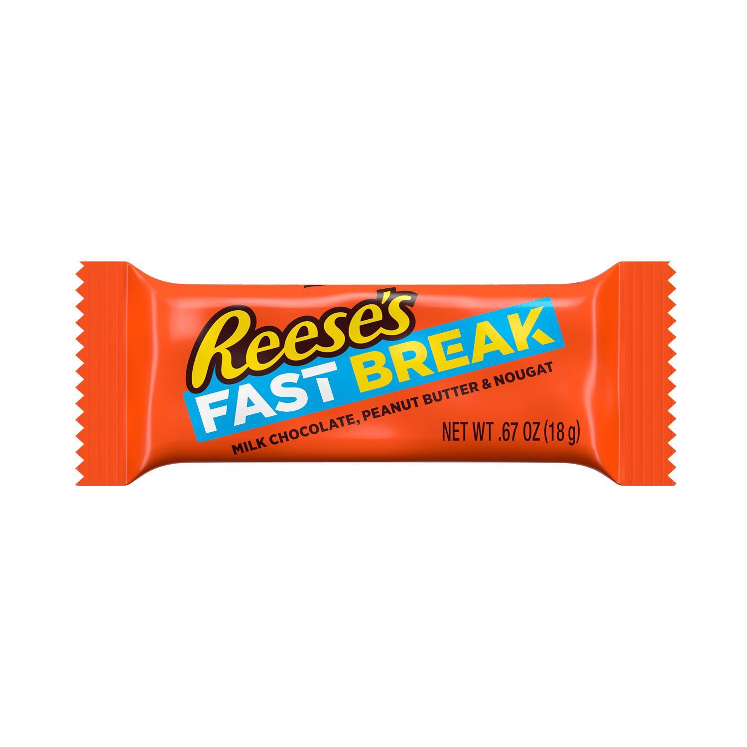 slide 4 of 4, Fast Break Milk Chocolate, Peanut Butter & Nougat Snack Size Candy, 5 Ct, 2.68 oz
