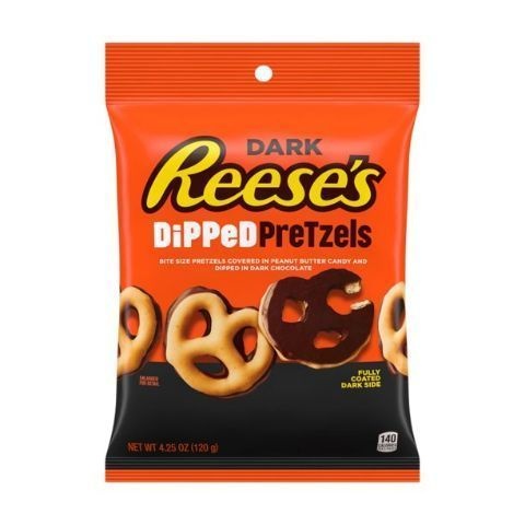slide 1 of 1, Reese's Reeses Dark Dipped Pretzel, 4.25 oz