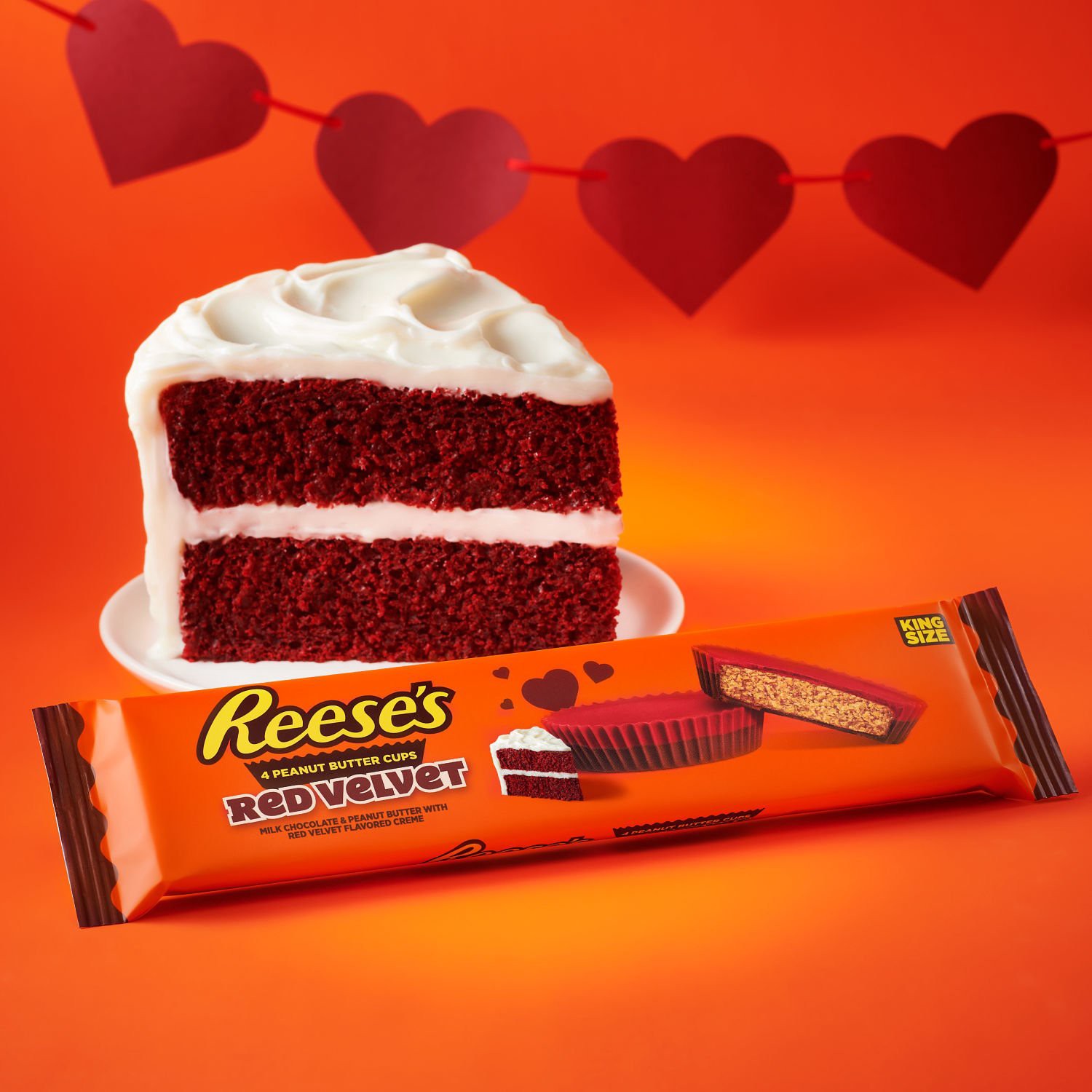 slide 2 of 7, Reese's, King Size Red Velvet Peanut Butter Cups- 2.8 oz, 2.8 oz