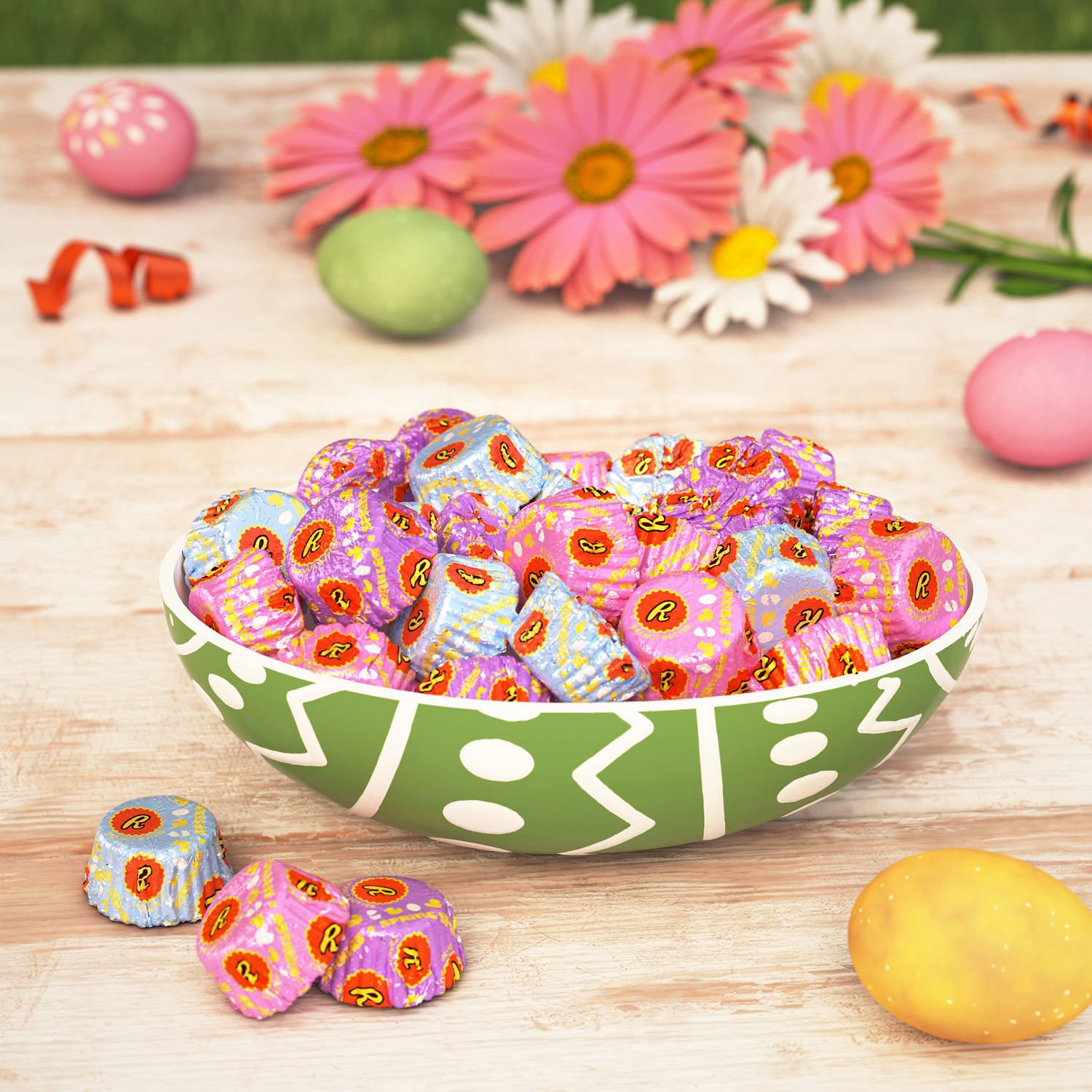 slide 5 of 8, REESE'S Miniatures with Sprinkles Milk Chocolate Peanut Butter Cups, Easter Candy Bag, 9.3 oz, 9.3 oz