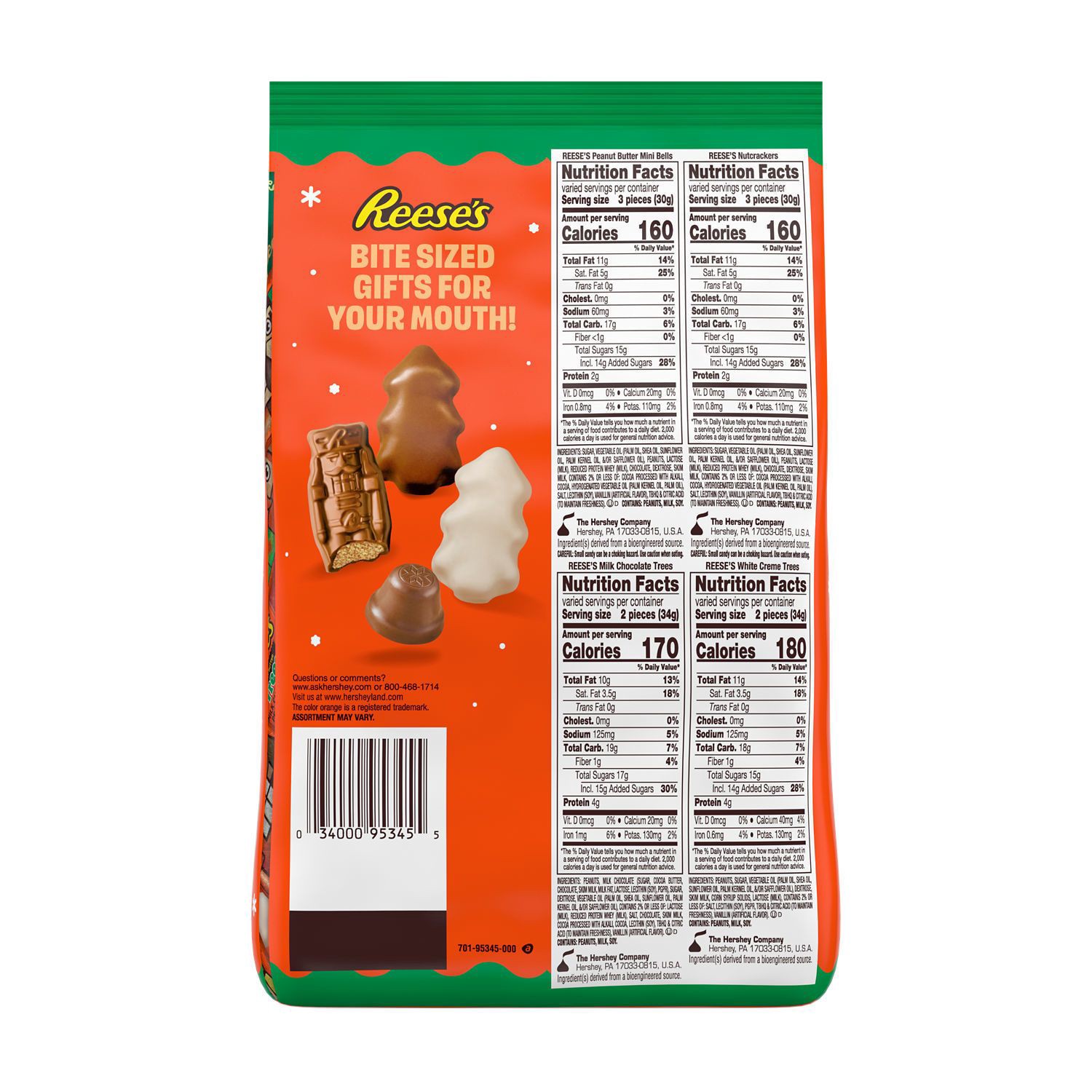 slide 6 of 7, Reese's, Assorted Holiday Shapes, 35 Oz, 31.94 oz