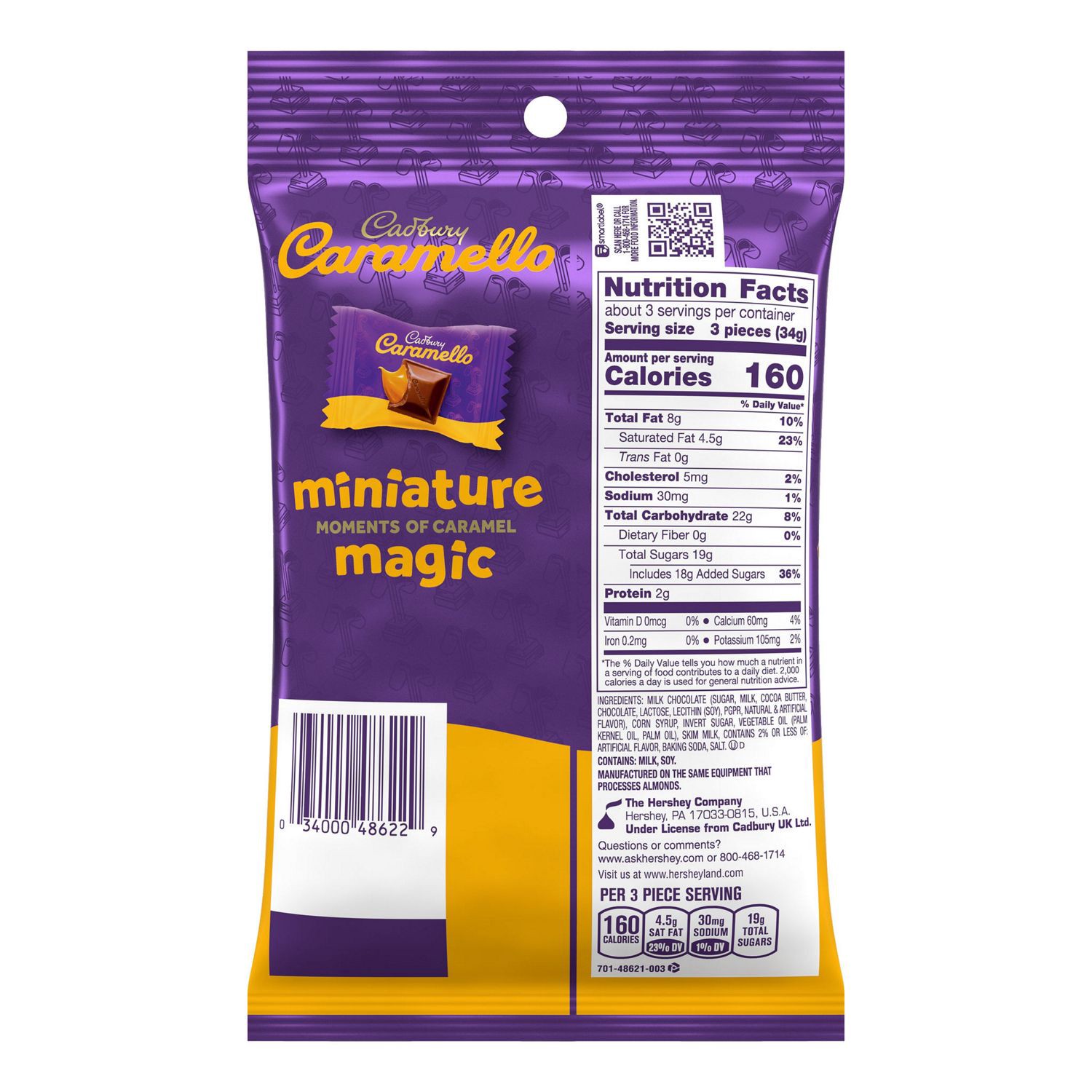 slide 2 of 3, Cadbury, Caramello Minis Peg Bag, 3.6 Oz, 3.6 oz