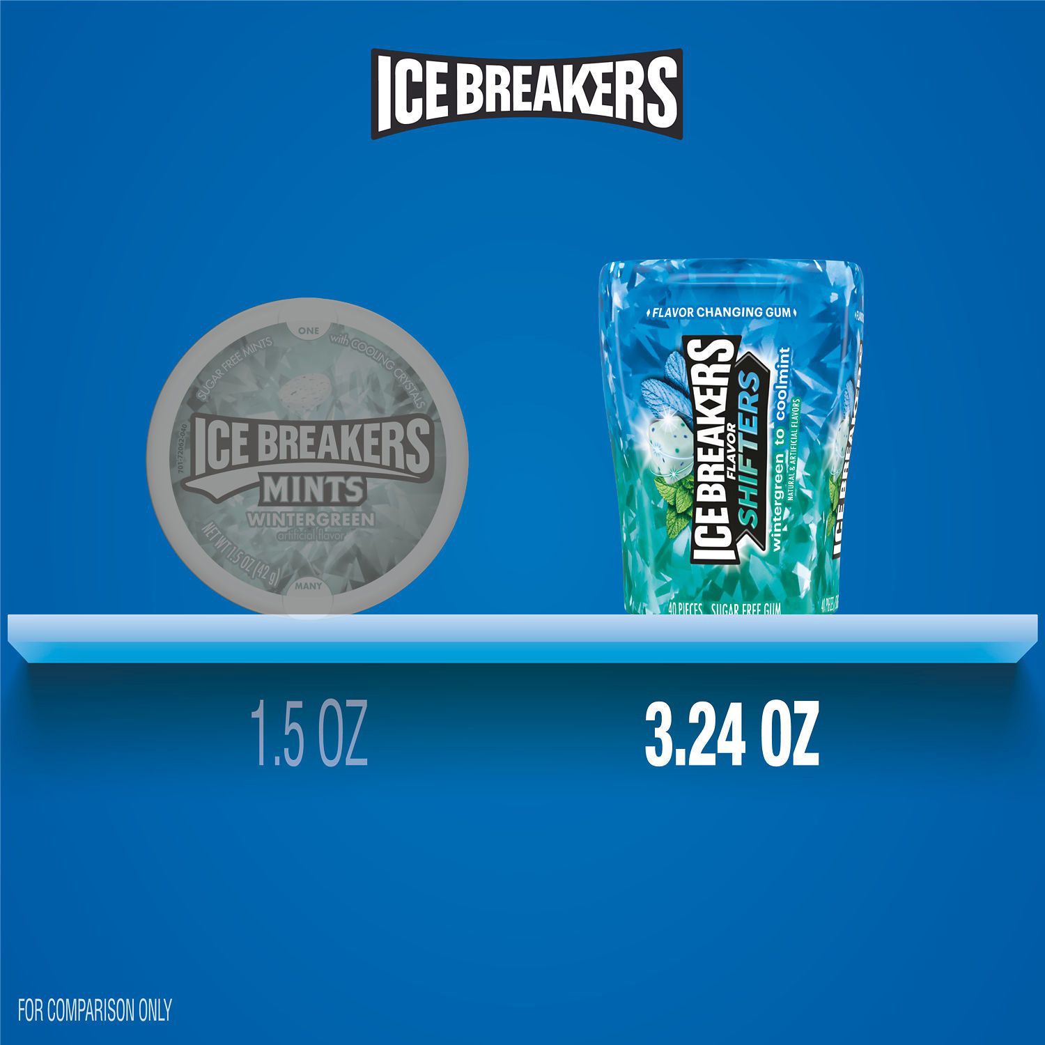 slide 3 of 7, Ice Breakers Ice Cubes Peppermint Sugar Free Gum, 40 Ct, 40 ct
