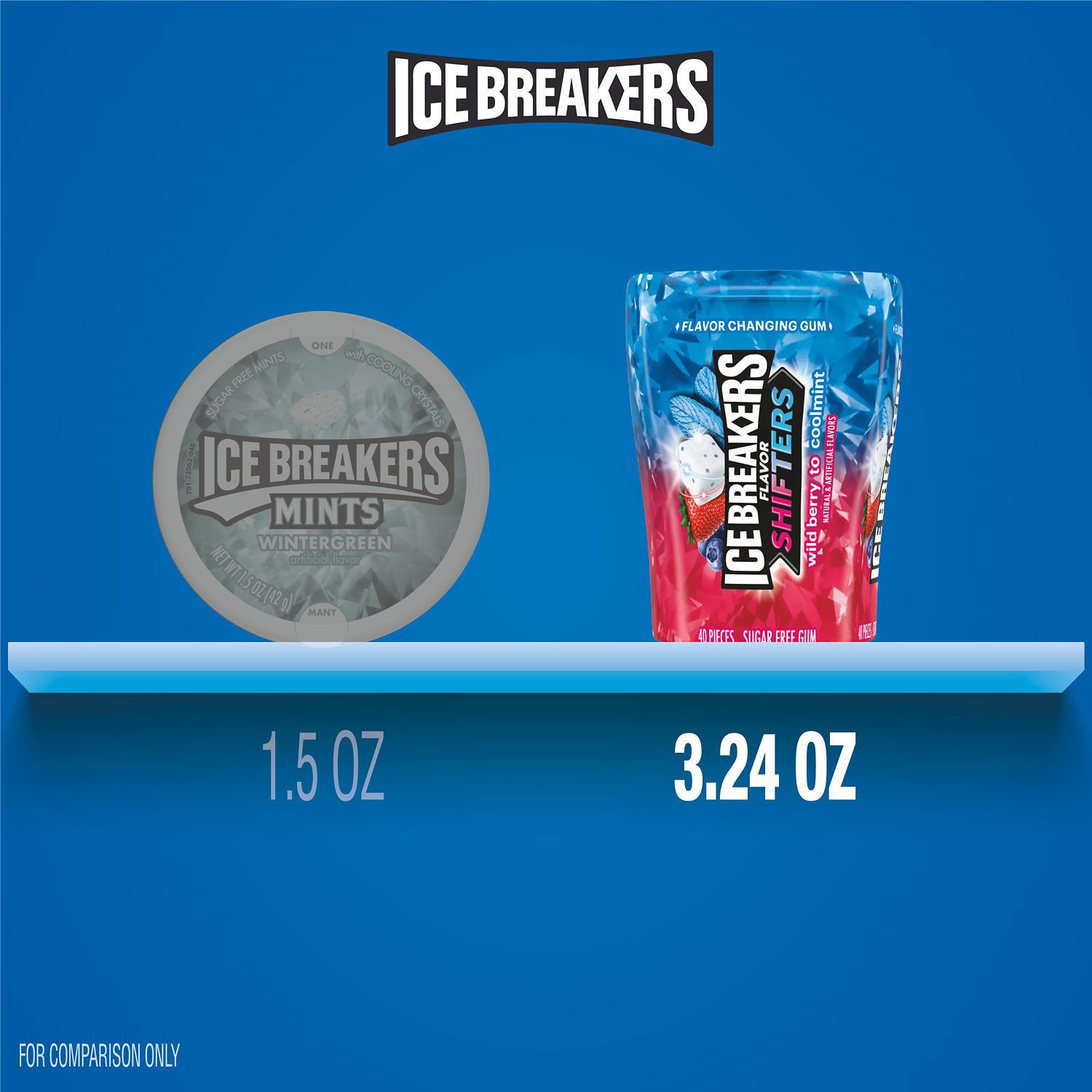 slide 4 of 7, Ice Breakers Ice Cubes Sugar Free Gum, Cinnamon, 40 Ct, 3.24 Oz, 40 ct