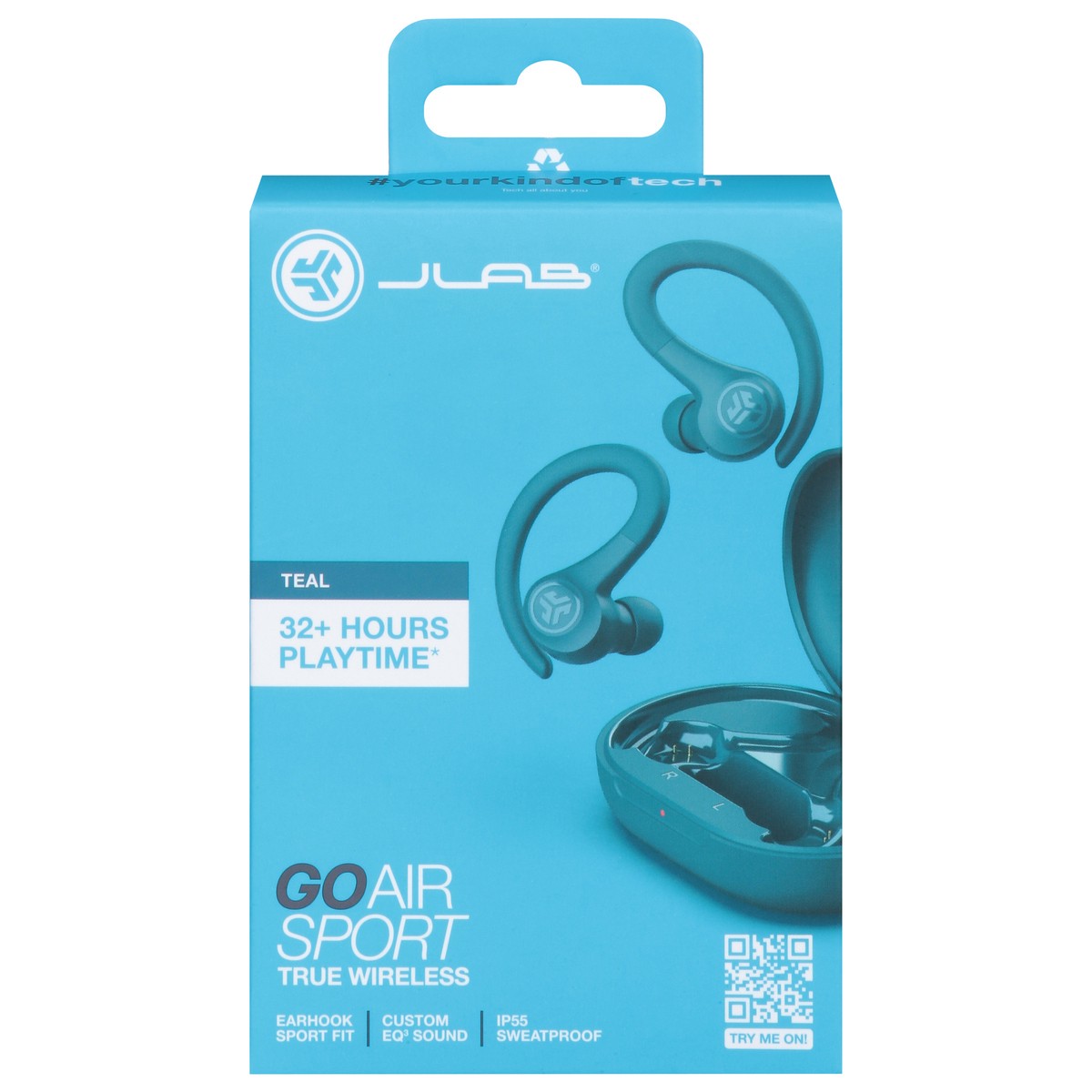 slide 13 of 13, JLab Teal Go Air Sport True Wireless Earbuds 1 ea, 1 ct