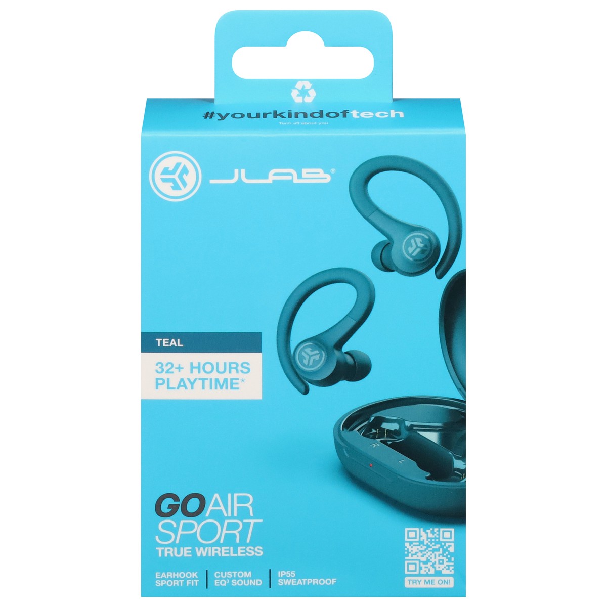 slide 1 of 13, JLab Teal Go Air Sport True Wireless Earbuds 1 ea, 1 ct